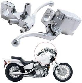 img 4 attached to 🏍️ Высококачественный тормозной главный цилиндр для Honda NV400 NV600 NV750 VF750 VT250 VT750 VT1100 VT1300 - Черный/Серебристый [Один комплект]