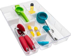 img 4 attached to 🗄️ Dial Industries Junk Drawer Organizer with Adjustable Dividers for Office Vanities