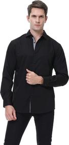 img 3 attached to 👔 Wrinkle-Resistant Bamboo Men's Shirts by Joey CV