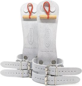 img 4 attached to 🤸 ZHEZHERA Double Buckle Gymnastics Grips for Girls - Gymnastics Hand Grips with Dowel for Optimal Performance - Sold in Pairs