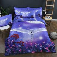 zhh unicorn pattern bedding pillowcases logo