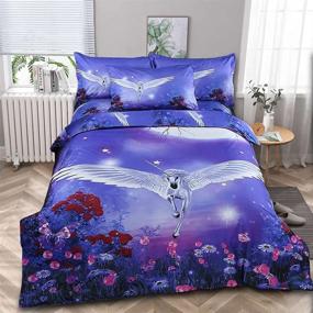 img 3 attached to ZHH Unicorn Pattern Bedding Pillowcases