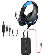 puteltal voice changer gaming headset - led light, noise cancelling, over ear headphones for phone/ps4/ps5/xbox/pc/laptop/xbox one logo