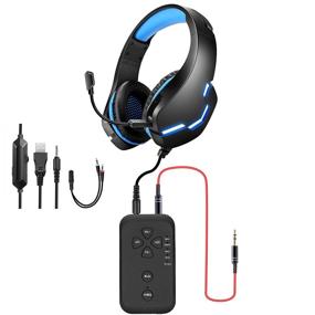 img 4 attached to PUTELTAL Voice Changer Gaming Headset - LED Light, Noise Cancelling, Over Ear Headphones for Phone/PS4/PS5/Xbox/PC/Laptop/XBOX ONE