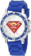 superman children's sup9012 'superman' logo watch with rubber strap logo