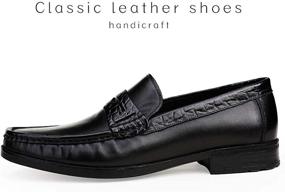 img 1 attached to 👞 ERGGU Softsole Loafers made from Genuine Cowhide Leather