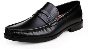 img 4 attached to 👞 ERGGU Softsole Loafers made from Genuine Cowhide Leather