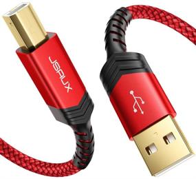 img 4 attached to 🔌 10FT JSAUX USB принтер кабель - высокоскоростной USB 2.0 тип A мужской к B мужской сканерный шнур - совместим с HP, Canon, Epson, Dell, Brother, Lexmark, Xerox, Samsung,+ многое другое - идеально подходит для пианино, ЦАП