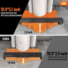 img 1 attached to 🔒 Lockable 2-Inch Contour Gauge Duplicator for Precise Measurements