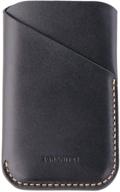 📱 palm smartphones genuine leather sleeve case - black granite logo