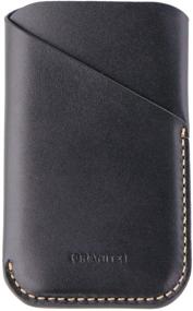 img 1 attached to 📱 Palm Smartphones Genuine Leather Sleeve Case - Black Granite