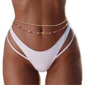 img 4 attached to Relbcy Waist Beads Weignt Jewelry