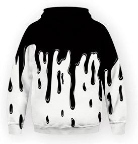 img 3 attached to 👕 Boys' Clothing: Graffiti Splatter Pullover Sweatshirts for Grandson