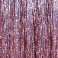 sparkle mauve mist hair tinsel - 100 strands, 40 inches logo