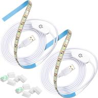 💡 waterproof sewing machine led light strip with usb interfaces and touch dimmer (36 leds, 23.6 inch) - pack of 2 logo