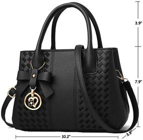 img 2 attached to Handbags Fashion Leather Satchel Shoulder Women's Handbags & Wallets and Satchels