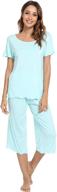 wiwi womens pajama sleeve sleepwear logo