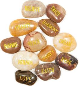 img 4 attached to Juvale Inspirational Faith Stones Assorted