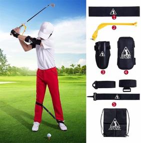 img 3 attached to 🏌️ Golf Training Aids: 5-Piece Suit for Improved Posture, Swing, and Putting. PGA-Approved Tools for Beginners and Kids, Enhancing Gesture, Elbow, Wrist, Arm, and Leg Posture, Fostering Correct Muscle Memory.