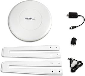 img 1 attached to 📺 2020 Upgraded Five Star HDTV Antenna - 360° Omnidirectional Amplified Outdoor TV Antenna up to 150 Miles Indoor/Outdoor,RV,Attic 4K 1080P UHF VHF Supports 4 TVs - Easy Installation Kit &amp; Mounting Pole Included