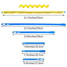 img 2 attached to Легкие спиральные завитки: Набор из 24 водных волнистых бигуди Elcoho с крючками для укладки - без нагрева для большинства причесок - в комплекте удобная сумка для хранения (6 цветов)