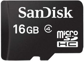 img 1 attached to 💾 SanDisk 16GB Mobile Class 4 MicroSDHC Flash Memory Card (SDSDQM-B35A) with Adapter