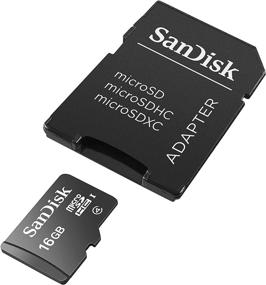 img 2 attached to 💾 Карта памяти SanDisk 16GB Mobile Class 4 MicroSDHC Flash (SDSDQM-B35A) с адаптером