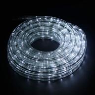 ainfox 50ft led rope light, indoor outdoor decorative lighting strip kit (cool white) логотип