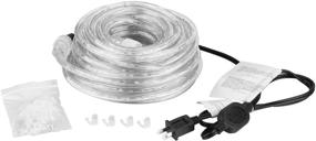 img 2 attached to Ainfox 50Ft LED Rope Light, Indoor Outdoor Decorative Lighting Strip Kit (Cool White)