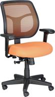 🟠 eurotech seating apollo midback swivel chair in striking orange hue - stylish and comfortable! logo