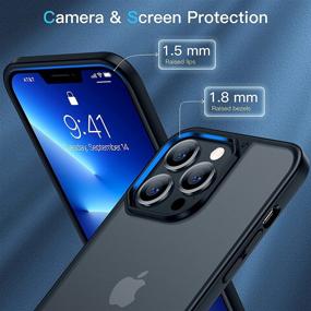 img 1 attached to 📱 CASEKOO Frosted iPhone 13 Pro Case - Mil-Grade Protective Slim Fit Thin Phone Case | Anti-Fingerprint, Anti-Scratch, Matte Translucent Shockproof Cover 6.1 inch 2021 (Black)