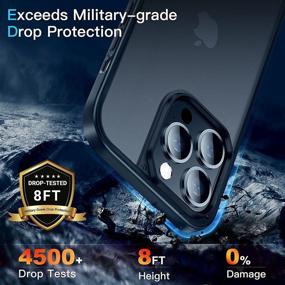 img 2 attached to 📱 CASEKOO Frosted iPhone 13 Pro Case - Mil-Grade Protective Slim Fit Thin Phone Case | Anti-Fingerprint, Anti-Scratch, Matte Translucent Shockproof Cover 6.1 inch 2021 (Black)