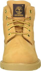 img 3 attached to 👣 Классические ботинки Timberland на среднюю щиколотку для маленьких мальчиков - стильная обувь для маленьких ножек.