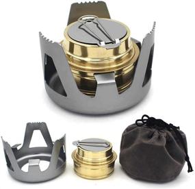 img 4 attached to 🏕️ Keweis Lightweight Alcohol Stove Burner Set for Outdoor Camping & Hiking: Portable, Ultralight Cookware for Backpacking, Picnic