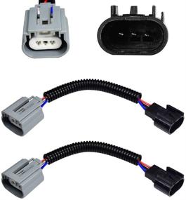 img 4 attached to 🔌 HUIQIAODS H13 9008 Ceramic Adapter Extension Wiring Harness Sockets: Enhance Headlights/Fog Lamps Efficiency