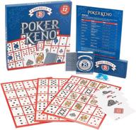 🎰 poker keno game set: cards, chips, boards - ideal adult family casino board game night gift with deck of playing cards & 200 bingo chips логотип