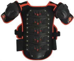 img 2 attached to Takuey Kids Motorcycle Armor Suit - Dirt Bike Chest Spine Protector Back Shoulder Arm Elbow Knee Protector - Motocross Racing Skiing Skating Body Armor Vest - Sports Safety Pads in 3 Colors