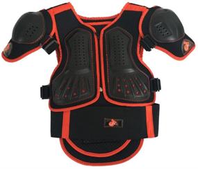 img 3 attached to Takuey Kids Motorcycle Armor Suit - Dirt Bike Chest Spine Protector Back Shoulder Arm Elbow Knee Protector - Motocross Racing Skiing Skating Body Armor Vest - Sports Safety Pads in 3 Colors