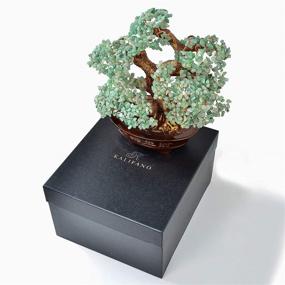 img 1 attached to 🌳 Enhance Luck & Intellect with KALIFANO Large Aventurine Chakra Crystal Tree - 1,251 Gemstone Count Bonsai Feng Shui Money Tree for Healing Properties