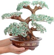 🌳 enhance luck & intellect with kalifano large aventurine chakra crystal tree - 1,251 gemstone count bonsai feng shui money tree for healing properties логотип