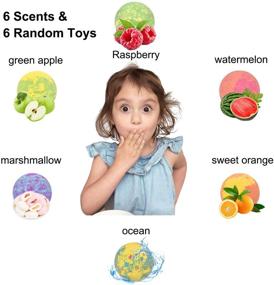 img 3 attached to 🛀 Fun and Safe: 6 Large Bath Bombs for Kids with Surprise Toys - Organic Bubble Bath Bombs Gift Set, Natural Vegan Essential Oil Spa Bath Bombs for Kids - Girls and Boys Birthday Treat (4.2 oz)