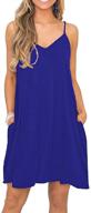 misfay womens summer dresses pockets logo