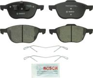 🔵 набор дисковых тормозных колодок bosch bc1044 quietcast premium ceramic: ford c-max, escape, ecosport, focus; mazda 3, 3 sport, 5; volvo c30, c70, s40, v40 cross country, v50, передние - повышенная производительность и низкий шум. логотип