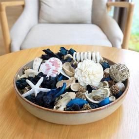 img 3 attached to 🌊 Qingbei Rina Ocean Scented Potpourris: Fragrant Decorative Filler for Bowl and Vase in Blue - Perfect Christmas Aroma Gift and Home Fragrance Decoration