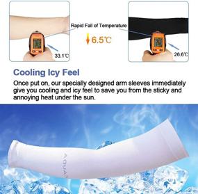 img 2 attached to 🌞 UV Protection Cooling Arm Sleeves - Beister 6/3 Pairs, Long Sunblock Protective Cycling Arm Cover for Women and Men