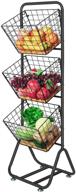 x cosrack 3 tier fruit wire market basket stand vegetable organizer free standing логотип