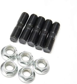 img 2 attached to 🔧 SUBARU Turbo Stud & Lock Nut Kit M10 x 1.25 mm - Suitable for TD04L and TD05H Turbo