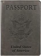 passport vaccination protector - leather travel accessory for passport covers логотип