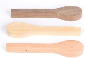 img 2 attached to Wood Carving Spoon Blank Craft Kit: 3Pcs for Whittler Starter Kids - Basswood, Walnut, Cherry