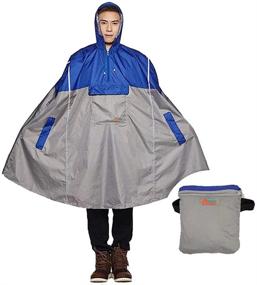 img 4 attached to SudaTek Lightweight Cycling Raincoat Reflector Outdoor Recreation